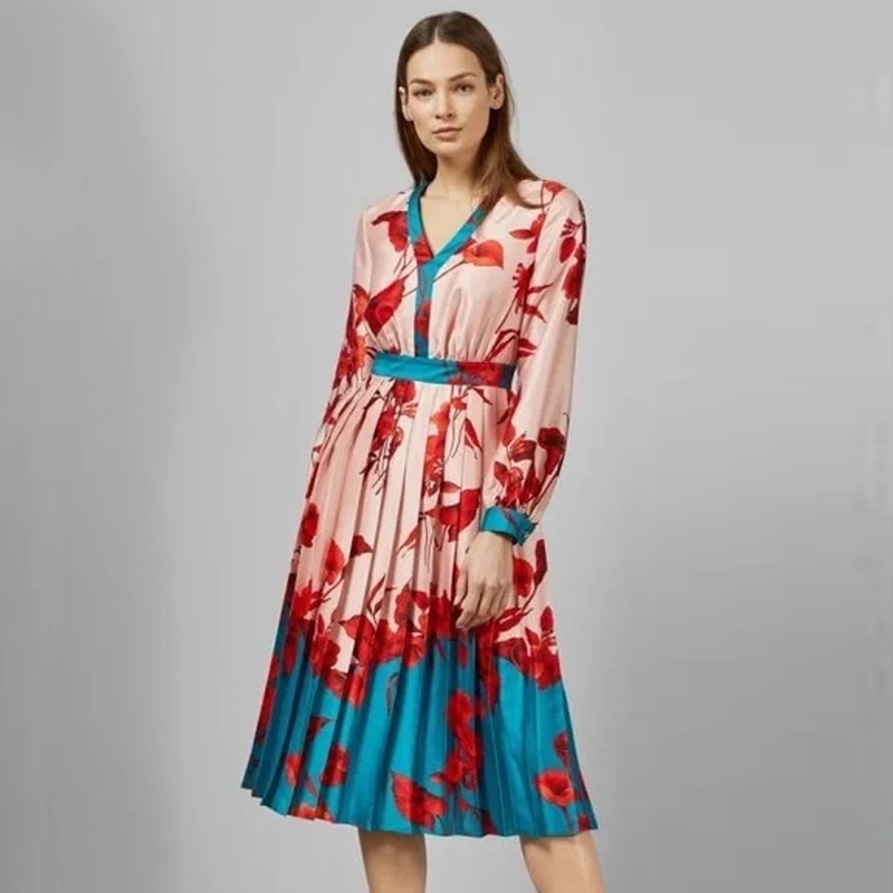 Ted Baker - Karolyn (TB Size 2) Fantasia Floral Midi Dress